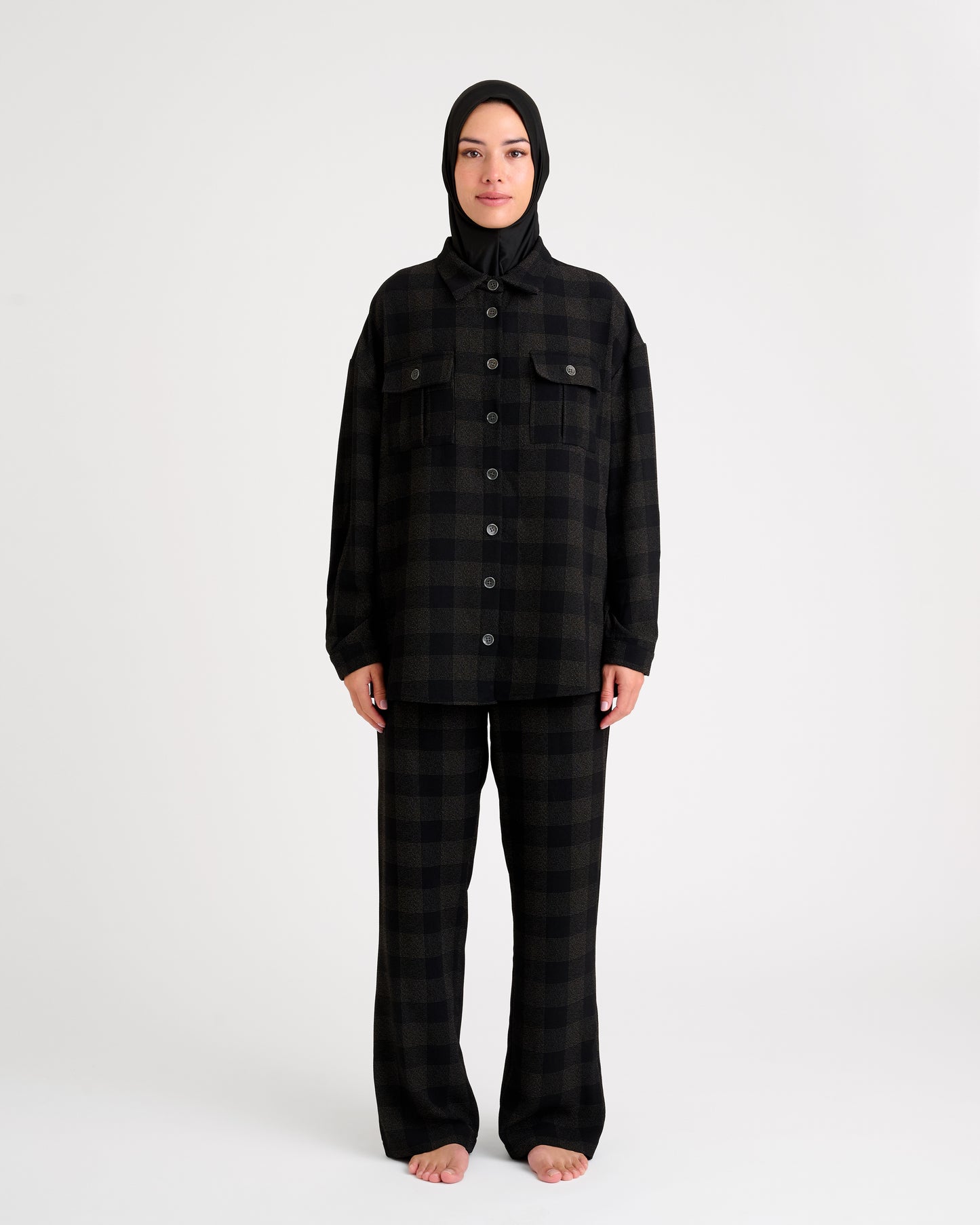 Loose fit co-ord set Black