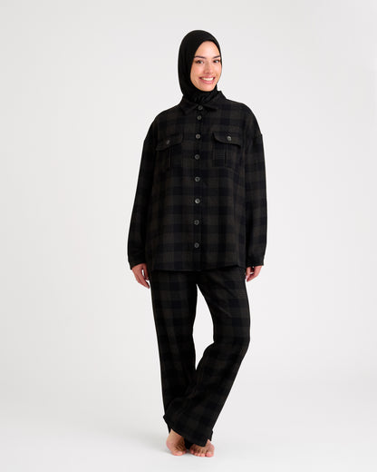 Loose fit co-ord set Black