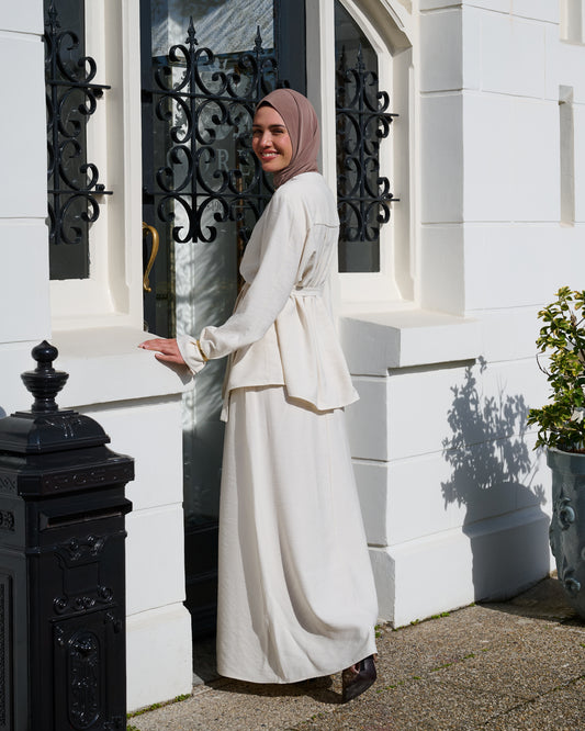 Soft Skirt Set Offwhite