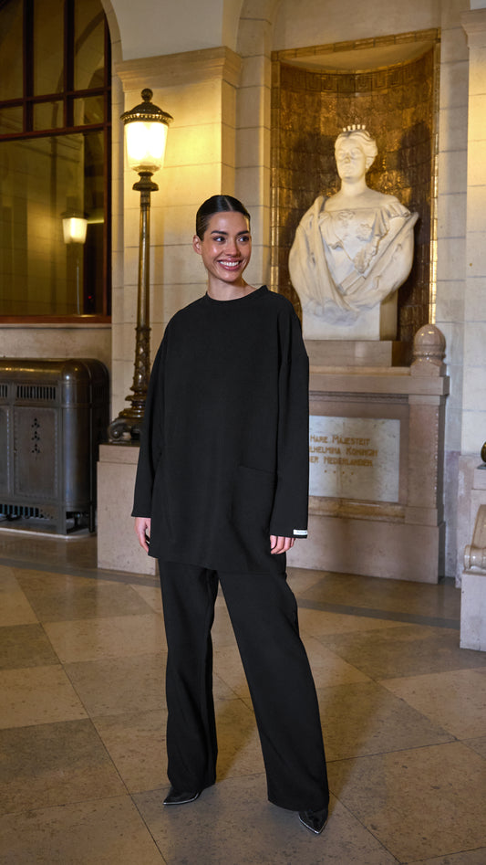 Casual Chic co-ord set black