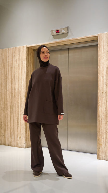 Casual Chic co-ord set brown